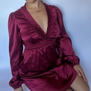 BCBGMaxAzria Silk Mini Dress